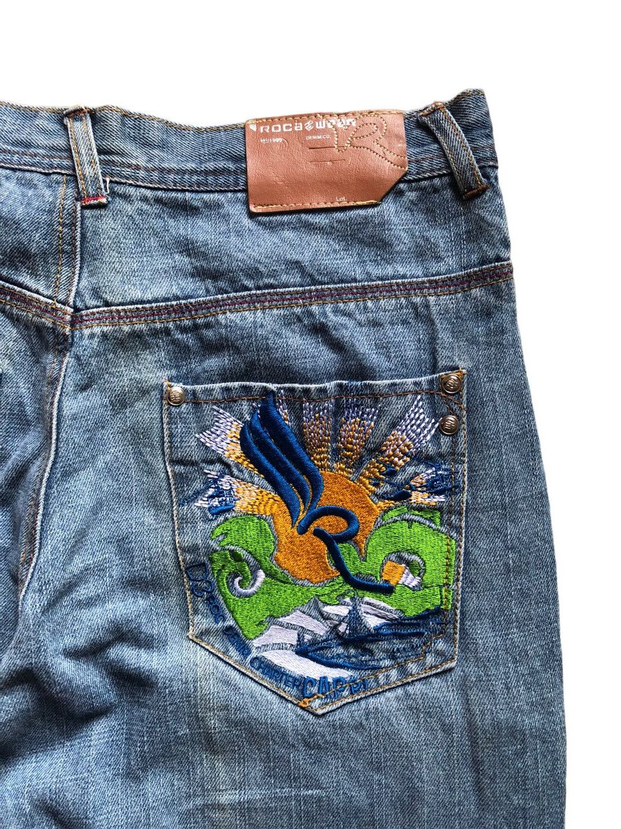 Rocawear Rocawear embroidery wide leg baggy jeans Size US 30 / EU 46 - 5 Thumbnail