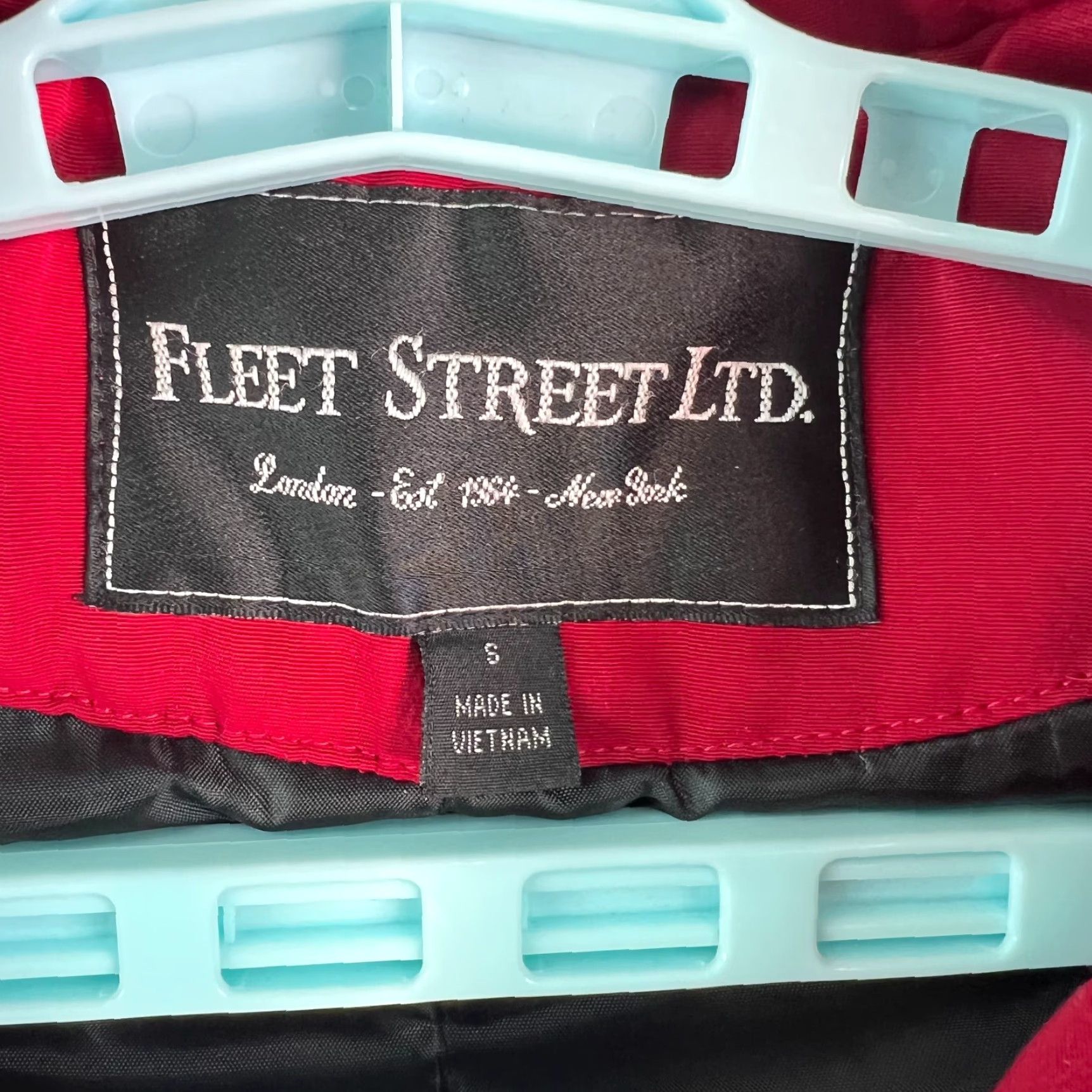 Vintage Fleet Street LTD Full Zip Red Winter Parka Jacket Size Small Women Size S / US 4 / IT 40 - 5 Thumbnail