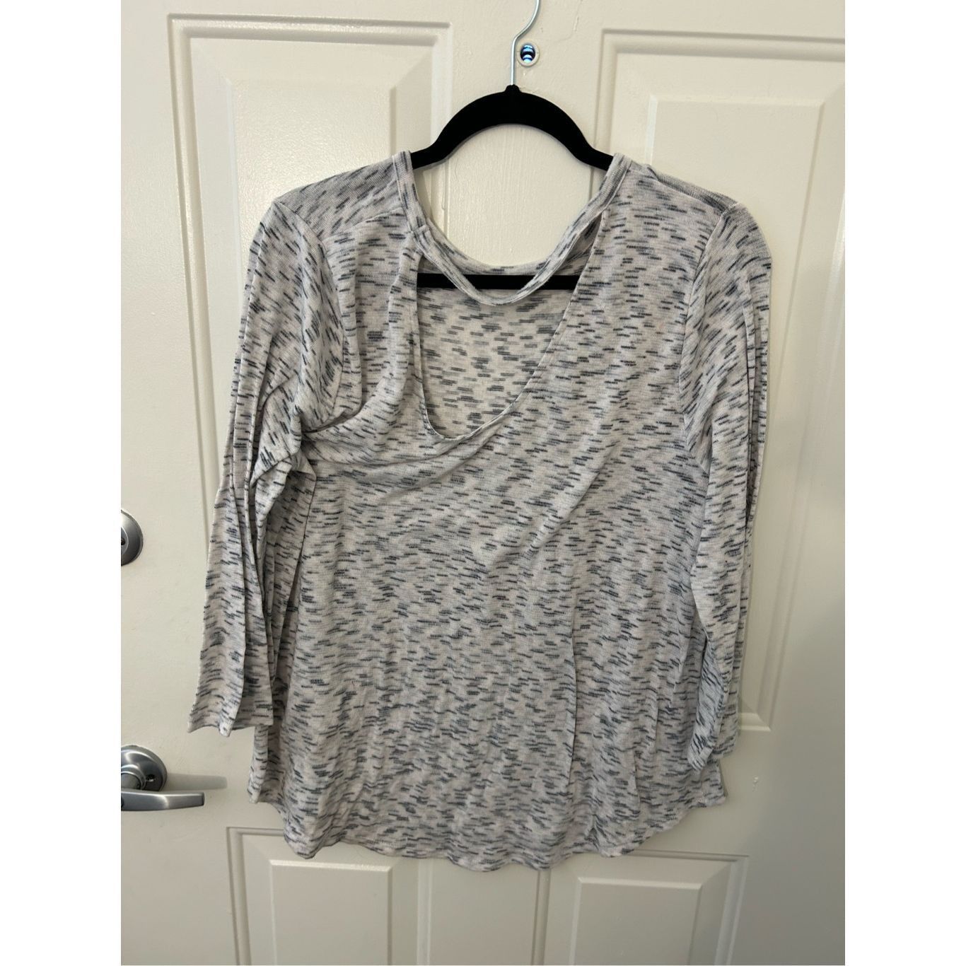 Loft LOFT Grey Sweatshirt Low Back Long Sleeves Light Stretchy Co Size XL / US 12-14 / IT 48-50 - 5 Thumbnail
