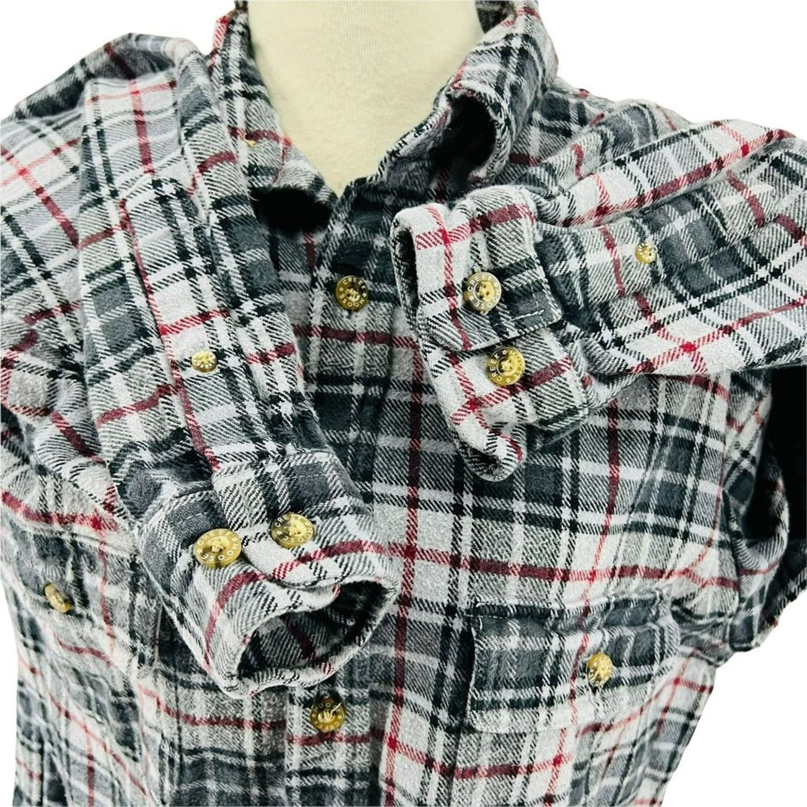 Moose Knuckles Vintage Moose Creek Flannel Shirt Grunge Mens Large Size US L / EU 52-54 / 3 - 5 Thumbnail