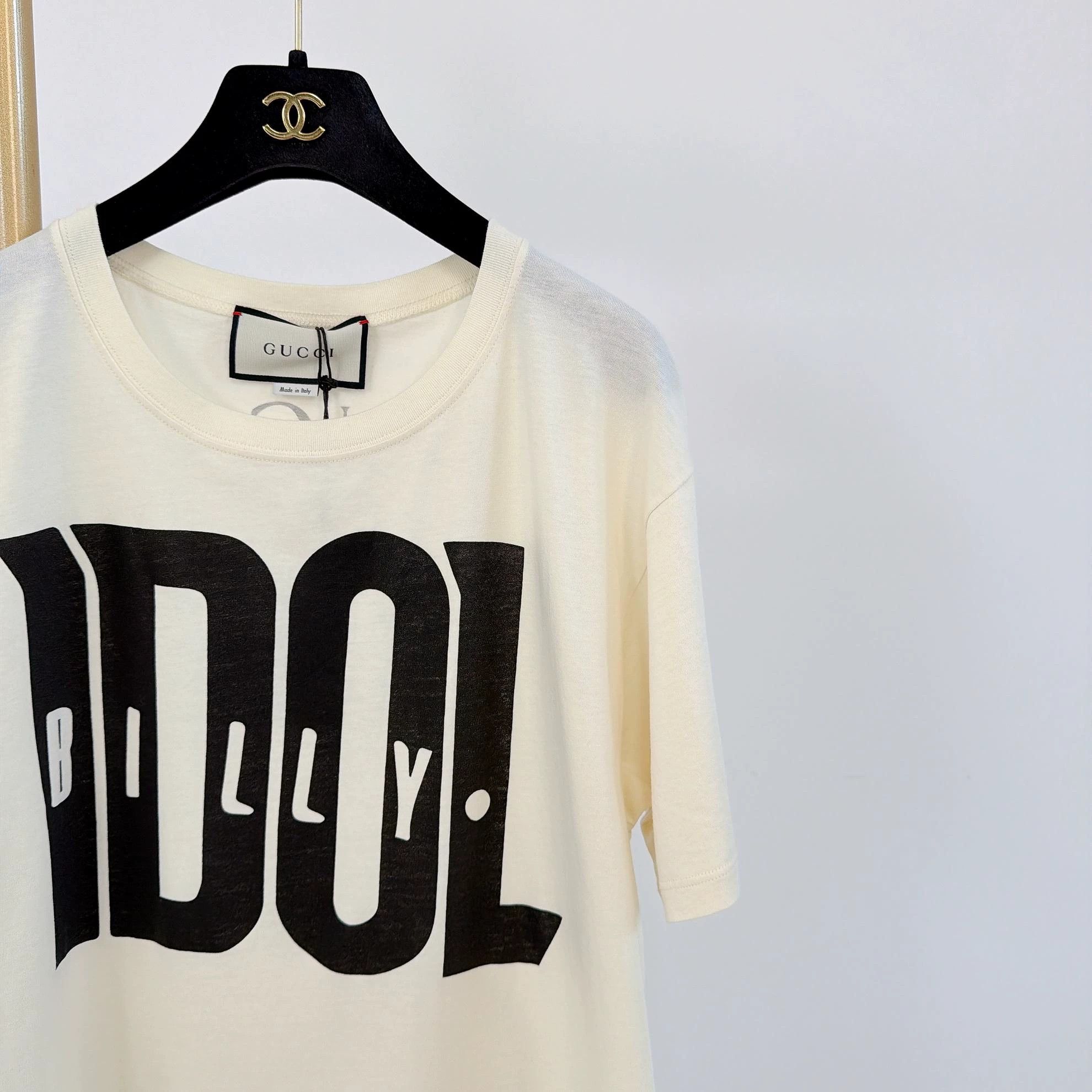 Gucci Gucci Beige Logo Tee M With Tags 5424 Size US M / EU 48-50 / 2 - 4 Thumbnail