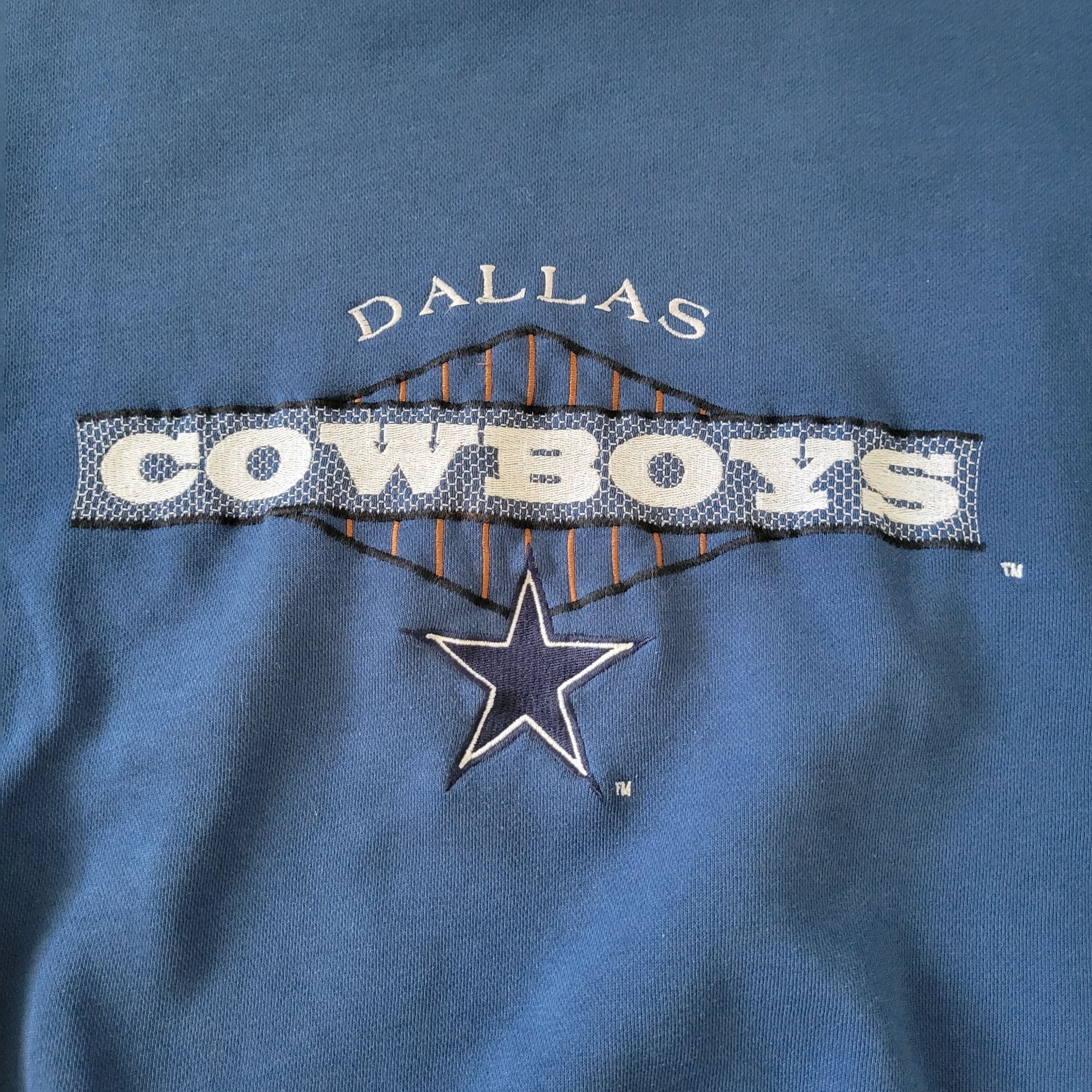 Starter Dallas Cowboys Starter NFL Sweatshirt Blue Embroidered Logo Size US L / EU 52-54 / 3 - 2 Thumbnail