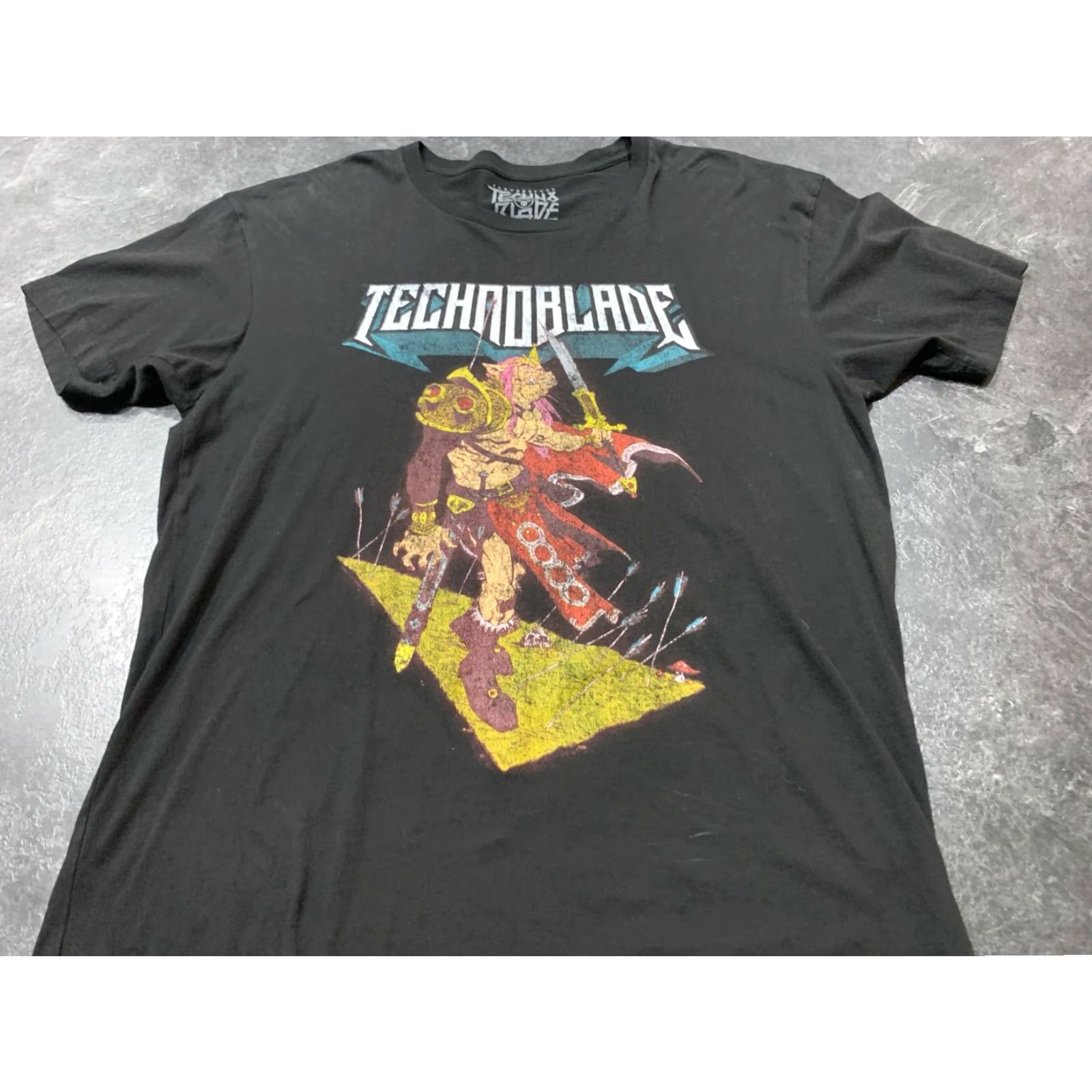 Vintage TechnoBlade Mens Short Sleeve Black Large T Shirt YouTuber So Long Nerds Mens Size US L / EU 52-54 / 3 - 2 Thumbnail