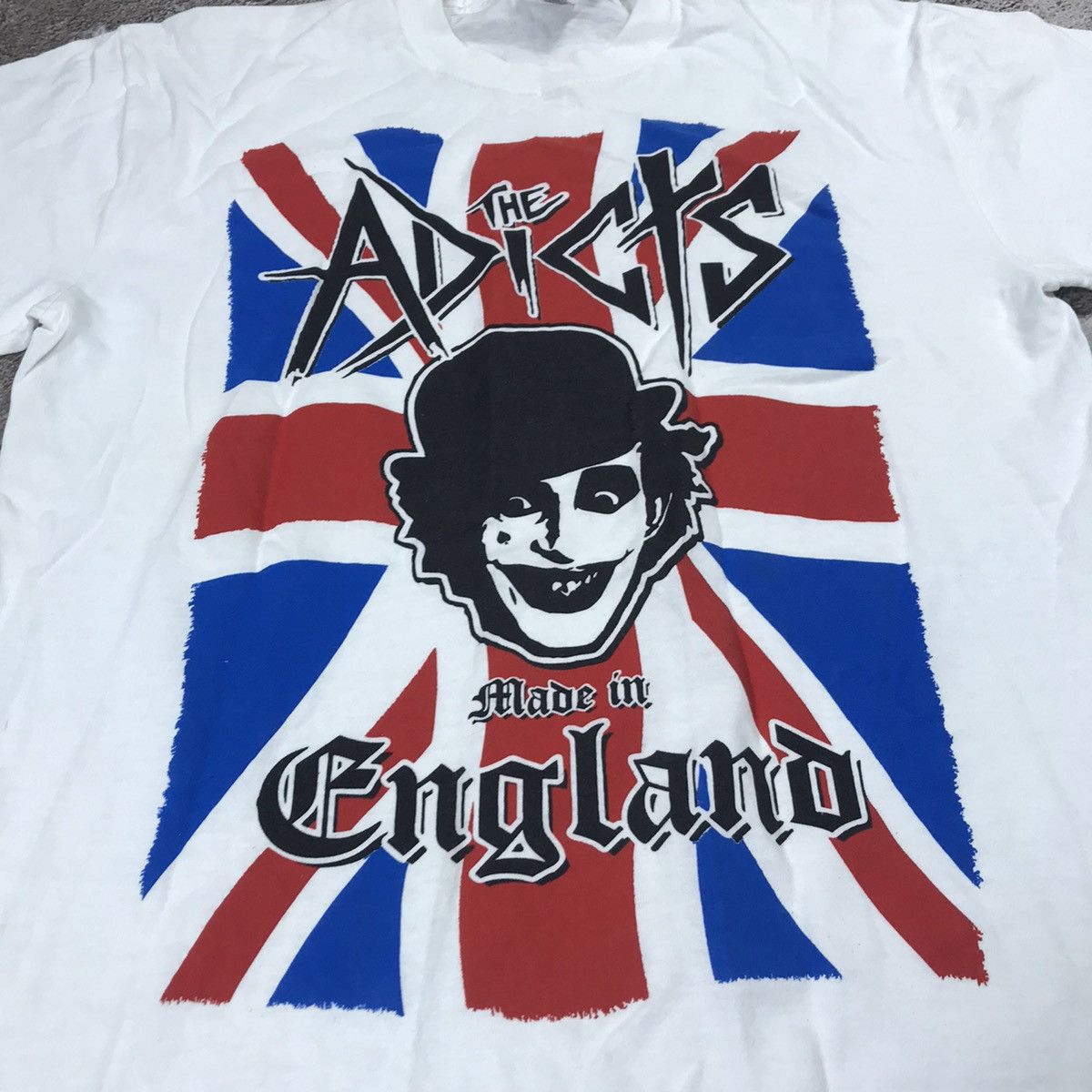 Band Tees VINTAGE Y2K THE ADICTS FACE HORROR BONES BLOOD SKULLS CREEPY Size US M / EU 48-50 / 2 - 2 Thumbnail