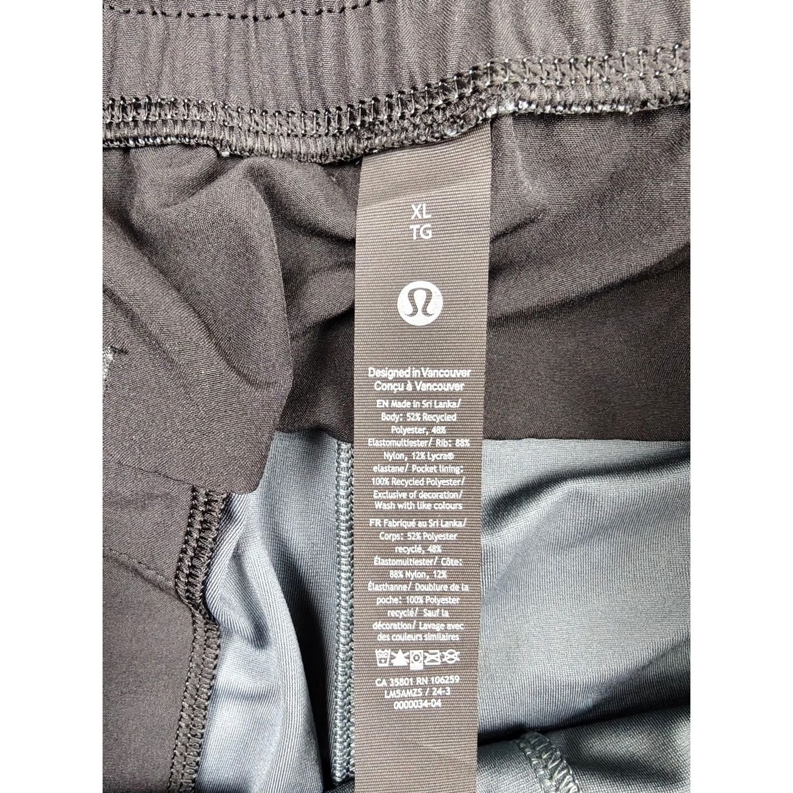 Lululemon Lululemon Mens XL Gray Jogger Pants Elastic Waist Drawstring Pockets Athletic Size US 36 / EU 52 - 2 Thumbnail