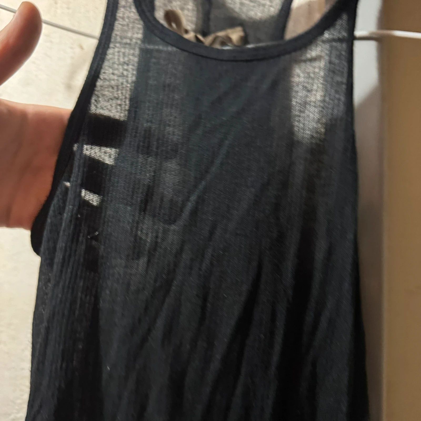 Rick Owens Vintage 00s rick owens tank top mesh raw edges Size US S / EU 44-46 / 1 - 2 Thumbnail