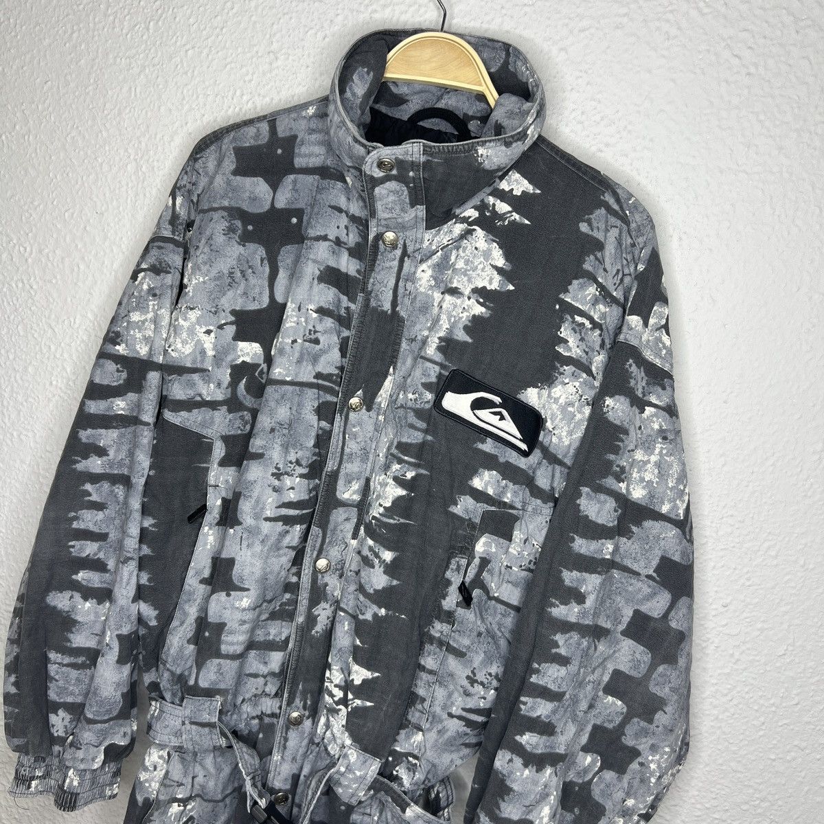 Quicksilver × Quiksilver × Vintage Quiksilver Vintage Tracksuit Suit Ski Racing Body Camo Print Size US M / EU 48-50 / 2 - 1 Thumbnail