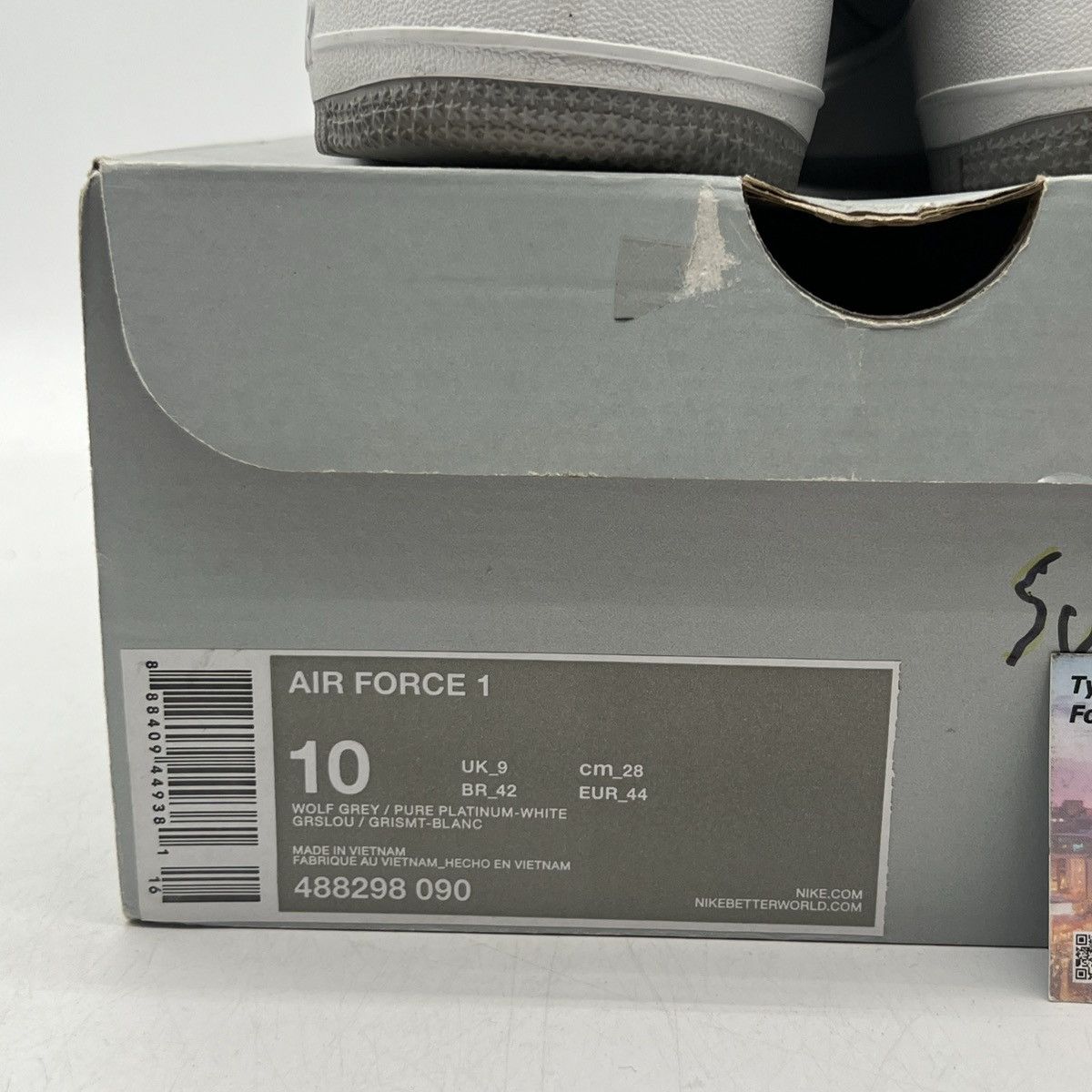 Nike Air Force 1 low wolf grey Size US 10 / EU 43 - 6 Thumbnail