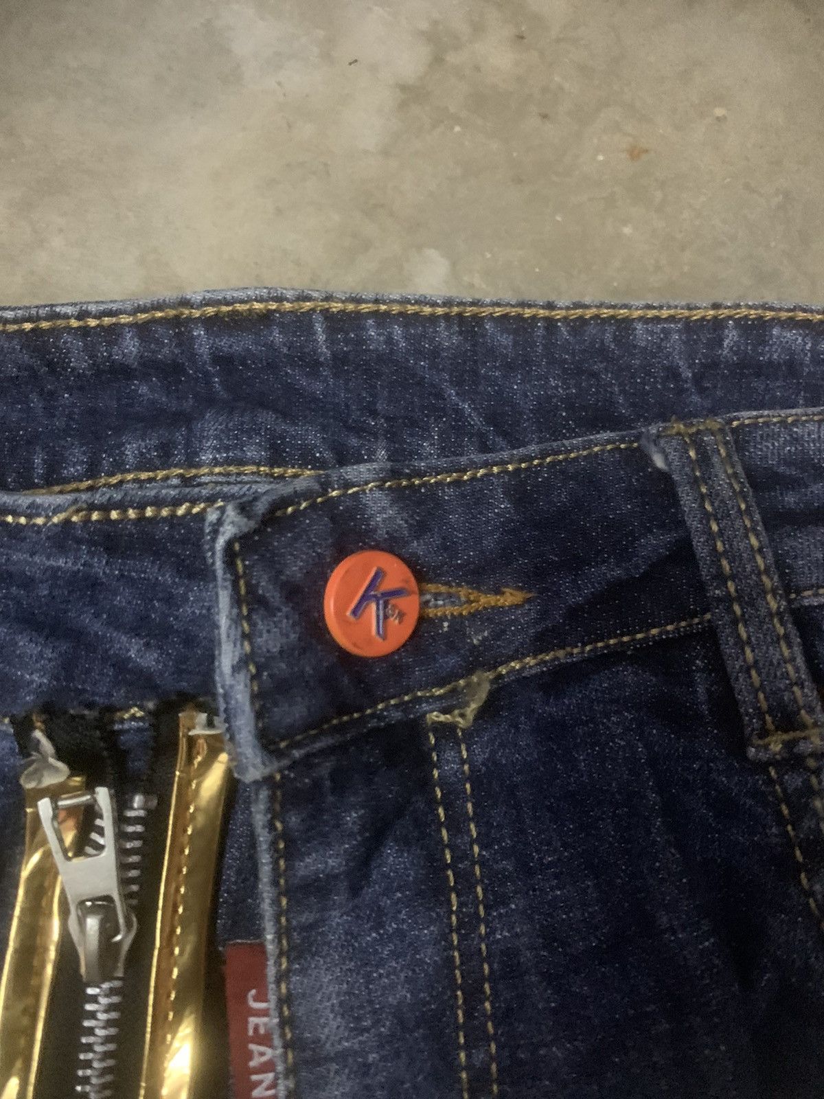 Art Comes First × Japanese Brand Dsq2 Caten Twin Brothers Flare Denim Jeans Size US 31 - 8 Thumbnail