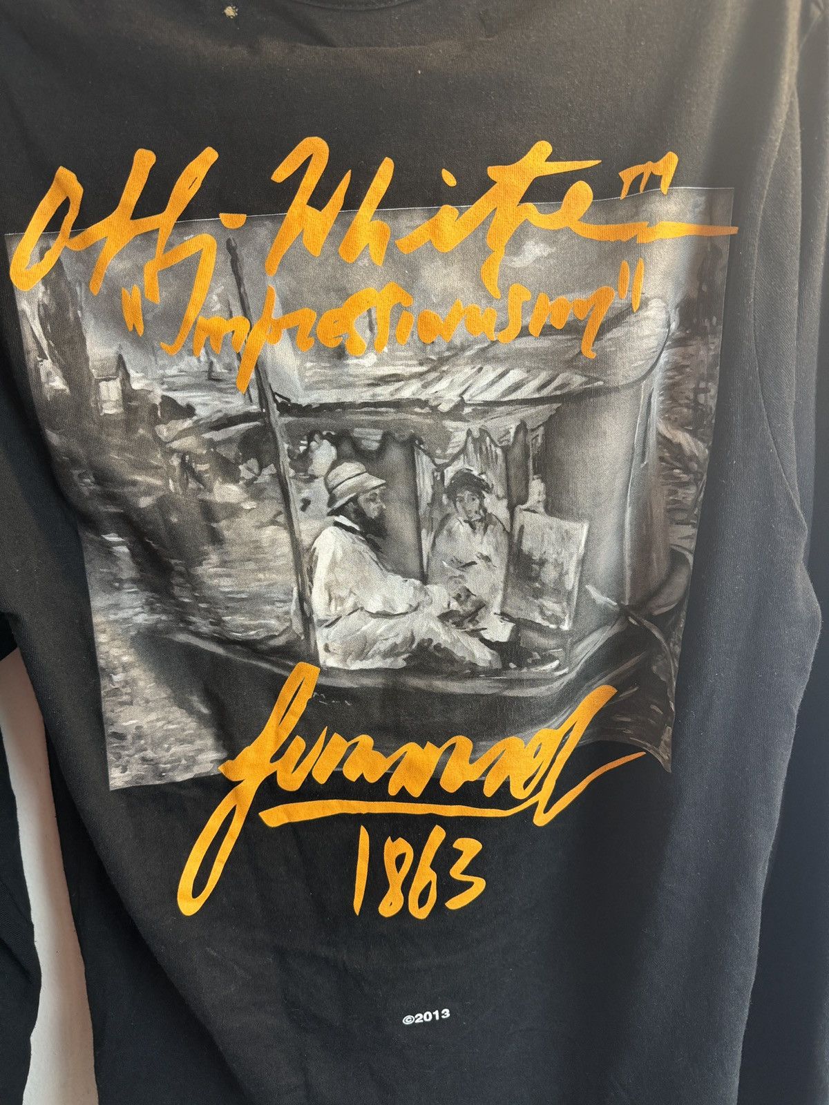 Off-White Black Summer Long Sleeve T-Shirt Size US M / EU 48-50 / 2 - 3 Thumbnail