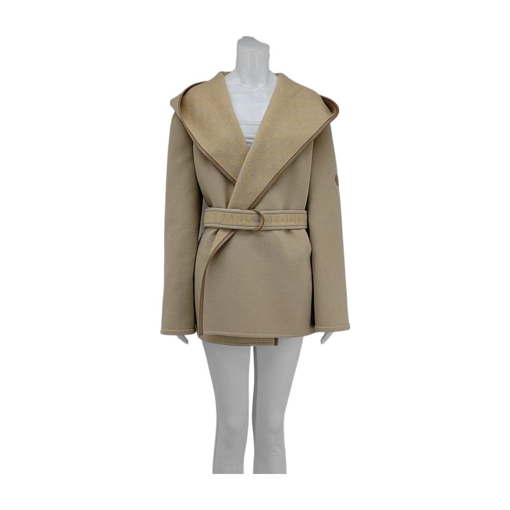 Louis Vuitton LOUIS VUITTON Monogram Wool Hooded Coat Size 42 Size M / US 6-8 / IT 42-44 - 1 Thumbnail