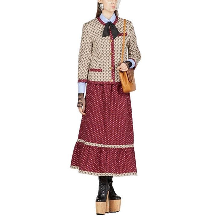 Gucci o1loc1c0226 740455 Flower Print Cotton Jacket in Multicolor Size S / US 4 / IT 40 - 5 Thumbnail