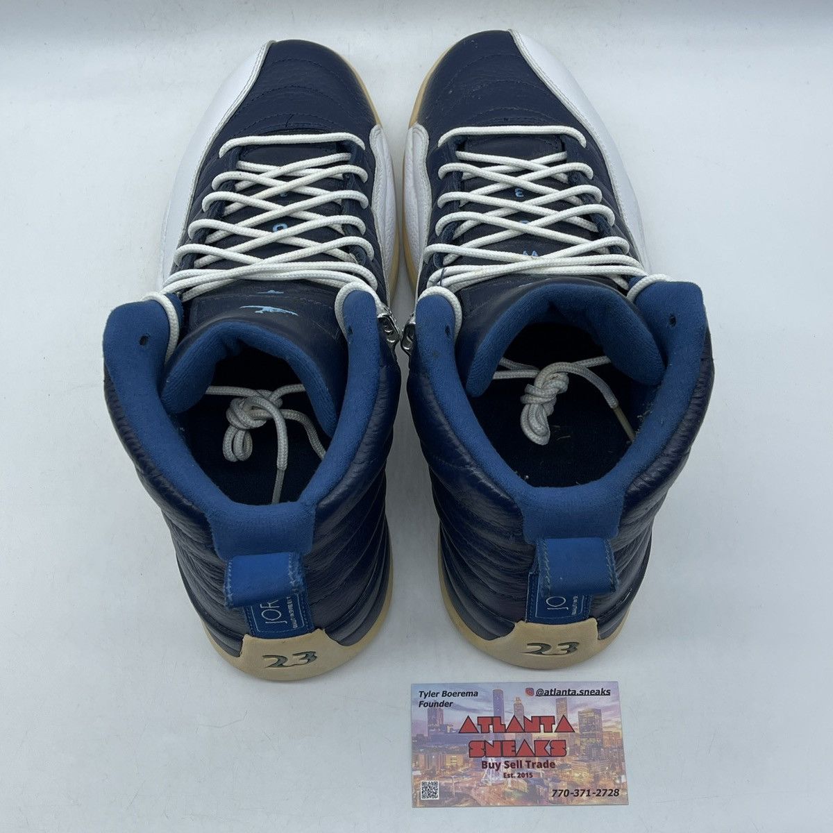 Jordan Brand Air Jordan 12 Obsidian Size US 10 / EU 43 - 6 Thumbnail