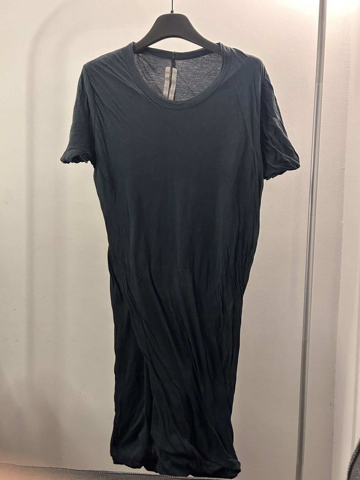 image of Rick Owens Mainline Double Layer Tee in Navy, Men's (Size Medium)
