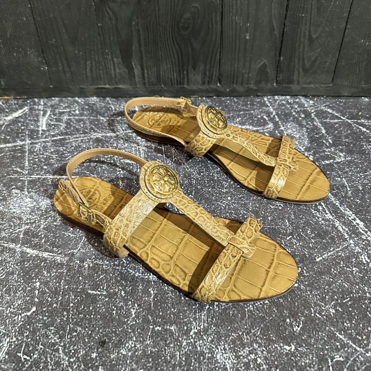 Tory Burch TORY BURCH Women’s Leather Sandals Size 9M Size US 9 / IT 39 - 3 Thumbnail