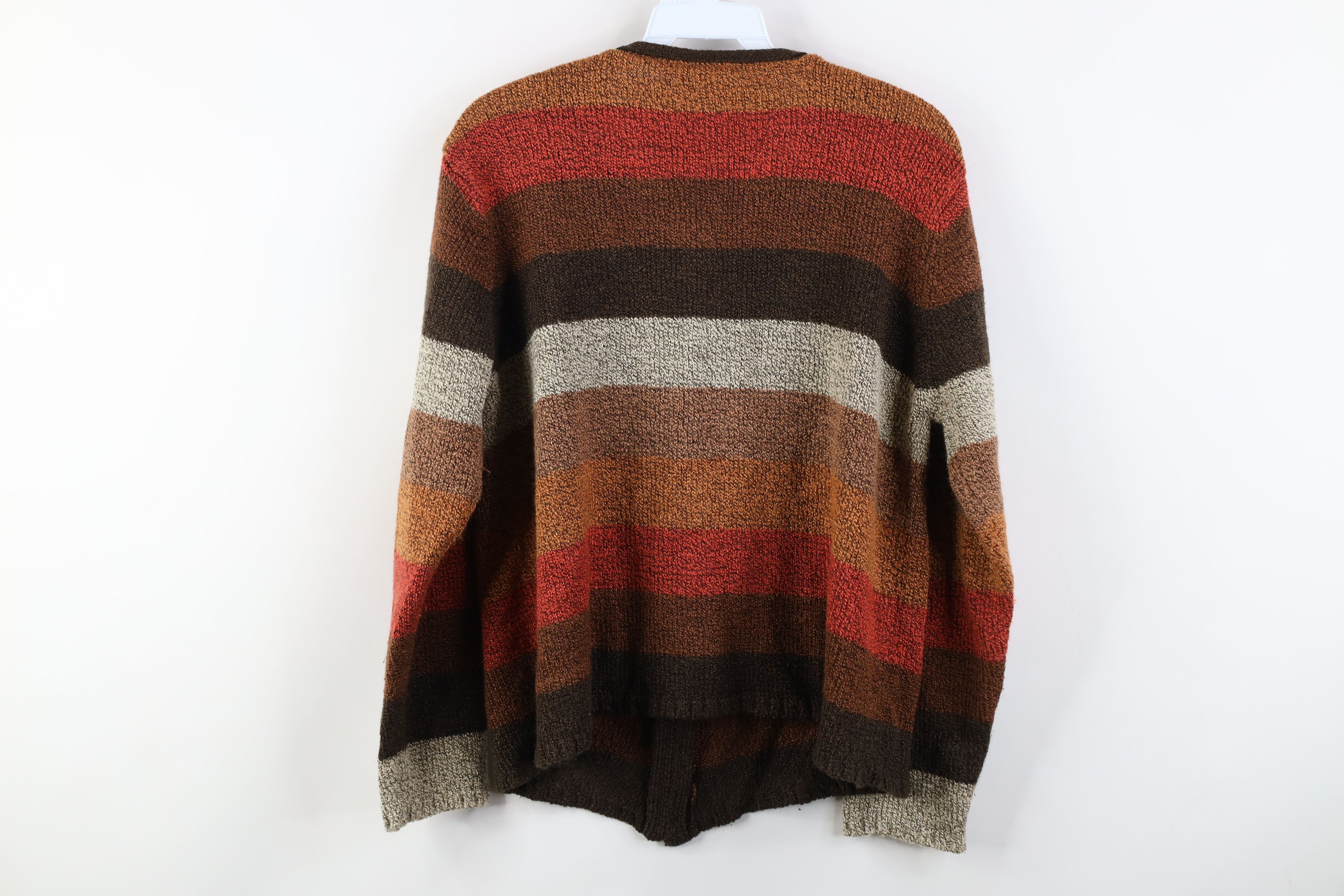 Vintage Vintage 90s Y2K Babydoll Block Knit Zip Cardigan Sweater Size M / US 6-8 / IT 42-44 - 9 Thumbnail