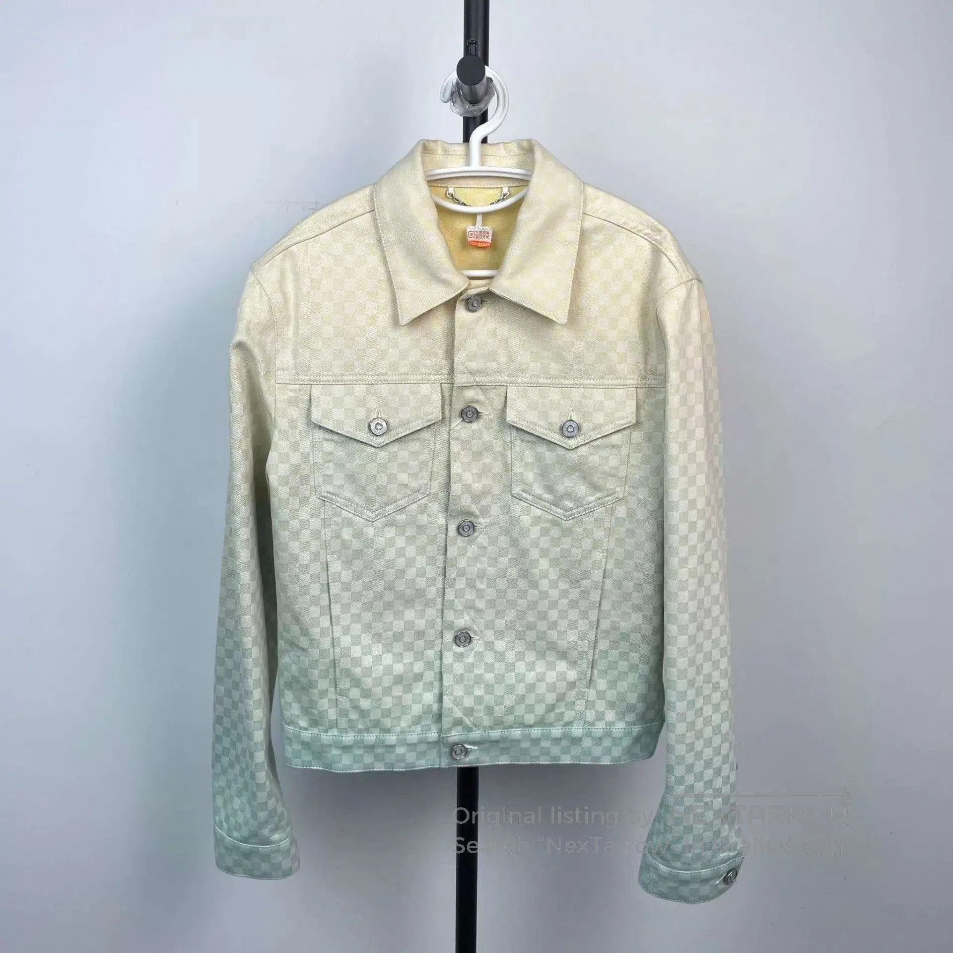 Louis Vuitton Multi Checkerboard Denim Jacket Size S. Size US S / EU 44-46 / 1 - 1 Thumbnail