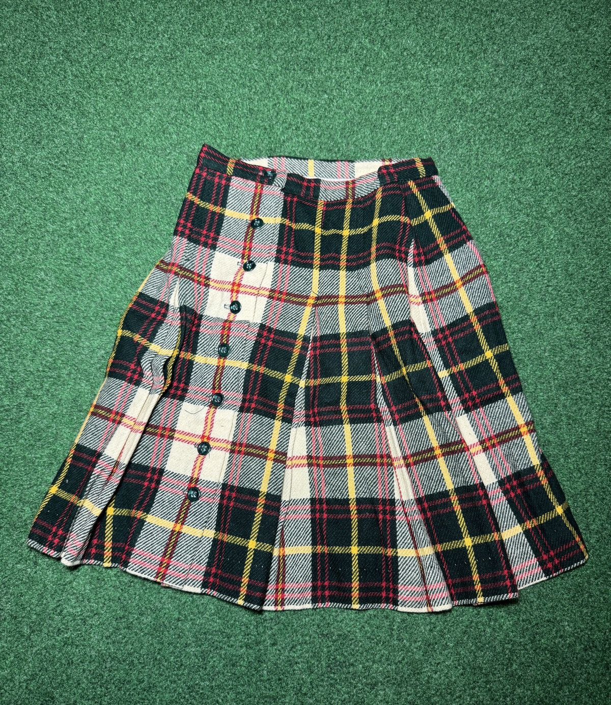 Vintage Bobby Brooks Tartan Plaid Pleated Skirt Kilt Vintage 70s 10 Size 32" / US 10 / IT 46 - 1 Thumbnail