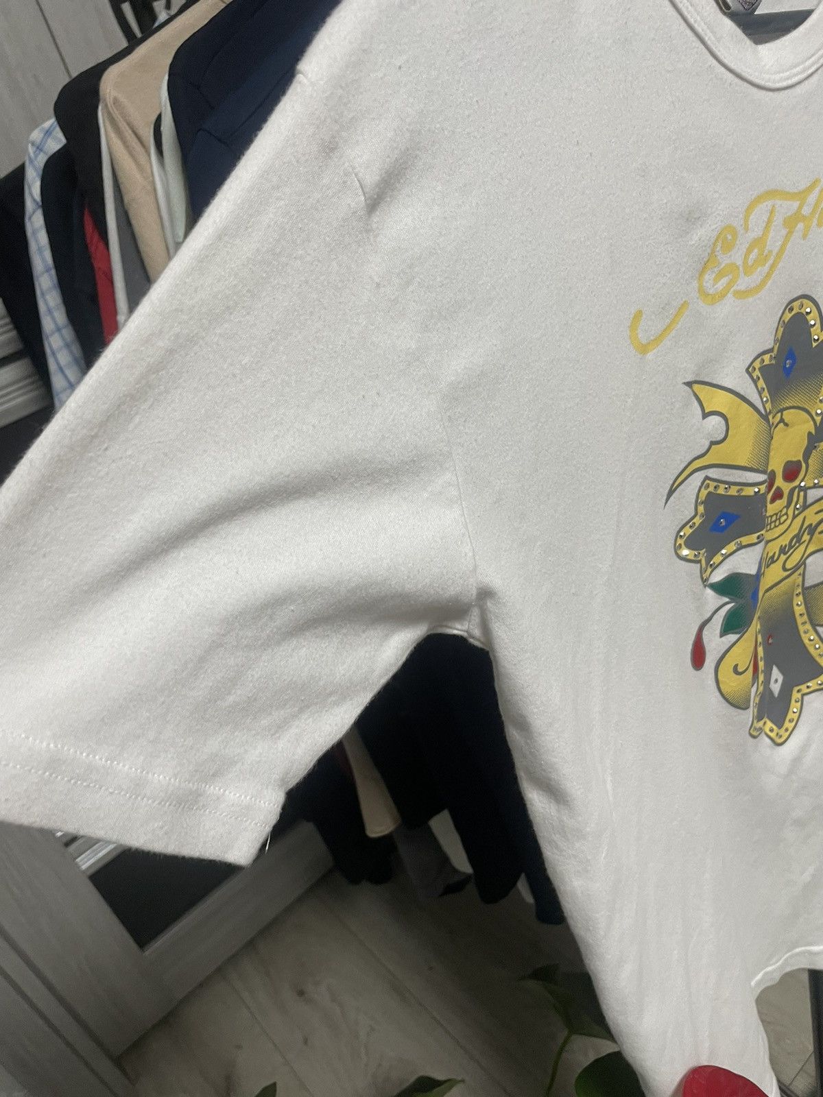 Ed Hardy Vintage Ed Hardy Design Cross Skull Y2K Tee Don Big Logo Size US XL / EU 56 / 4 - 7 Thumbnail