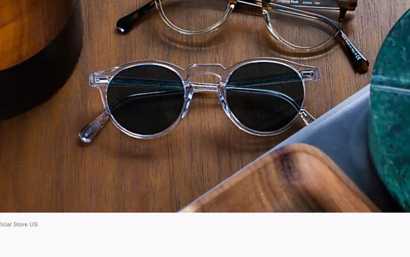 Oliver Peoples Oliver Peoples Gregory Peck Sun Crystal / Blue Photo Size ONE SIZE - 2 Thumbnail