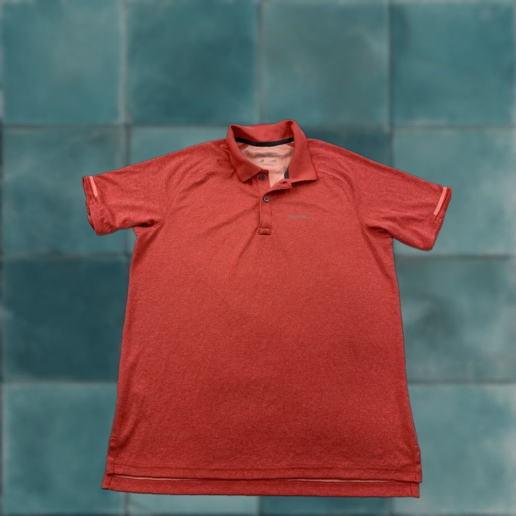 Eddie Bauer Eddie Bauer Shirt Mens Medium Orange Polo Short Sleeve Pullover Fre Dry Size US M / EU 48-50 / 2 - 1 Thumbnail