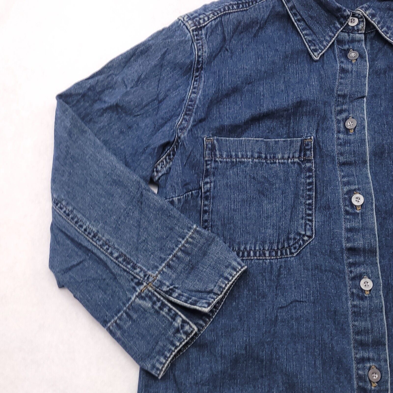 Arizona Jean Co. Arizona Jeans Co Button Up Denim Jacket Womens Size S Blue Size S / US 4 / IT 40 - 5 Thumbnail