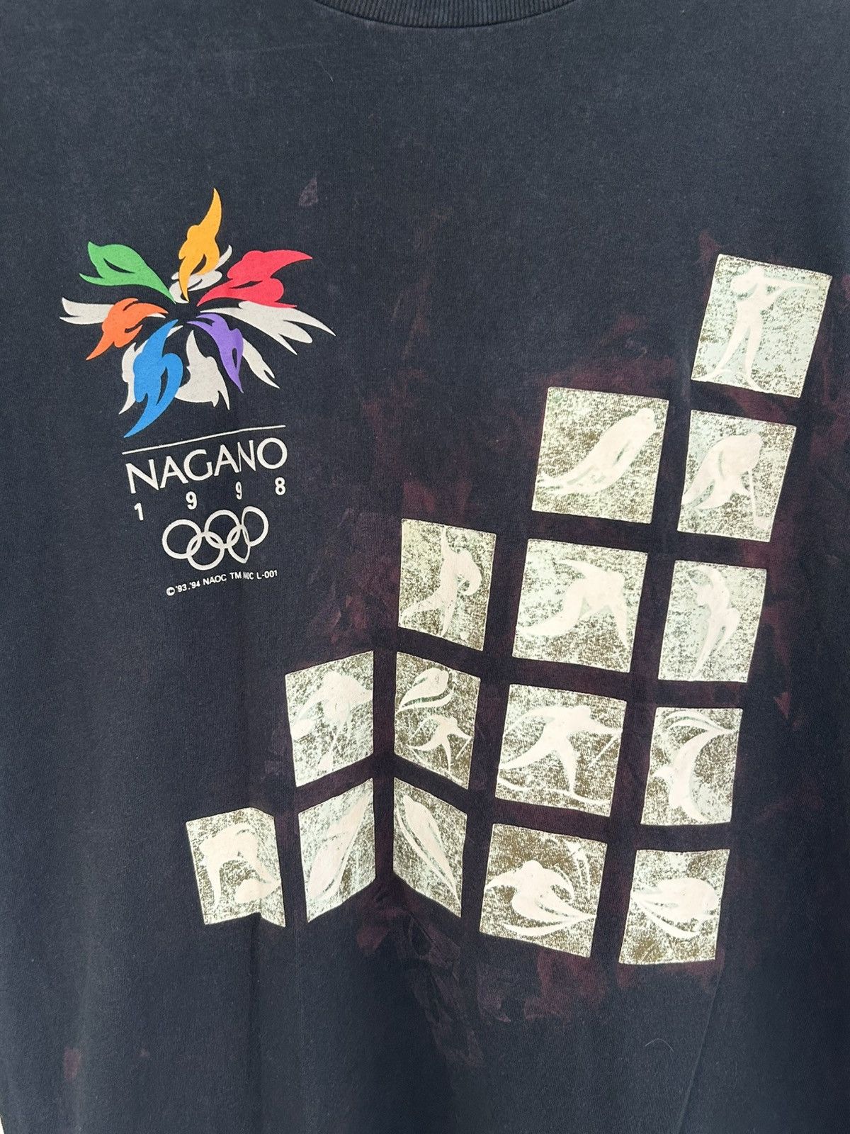 Mizuno Olympic Nagano Vintage 93-94’ Black Tee Size US L / EU 52-54 / 3 - 3 Thumbnail