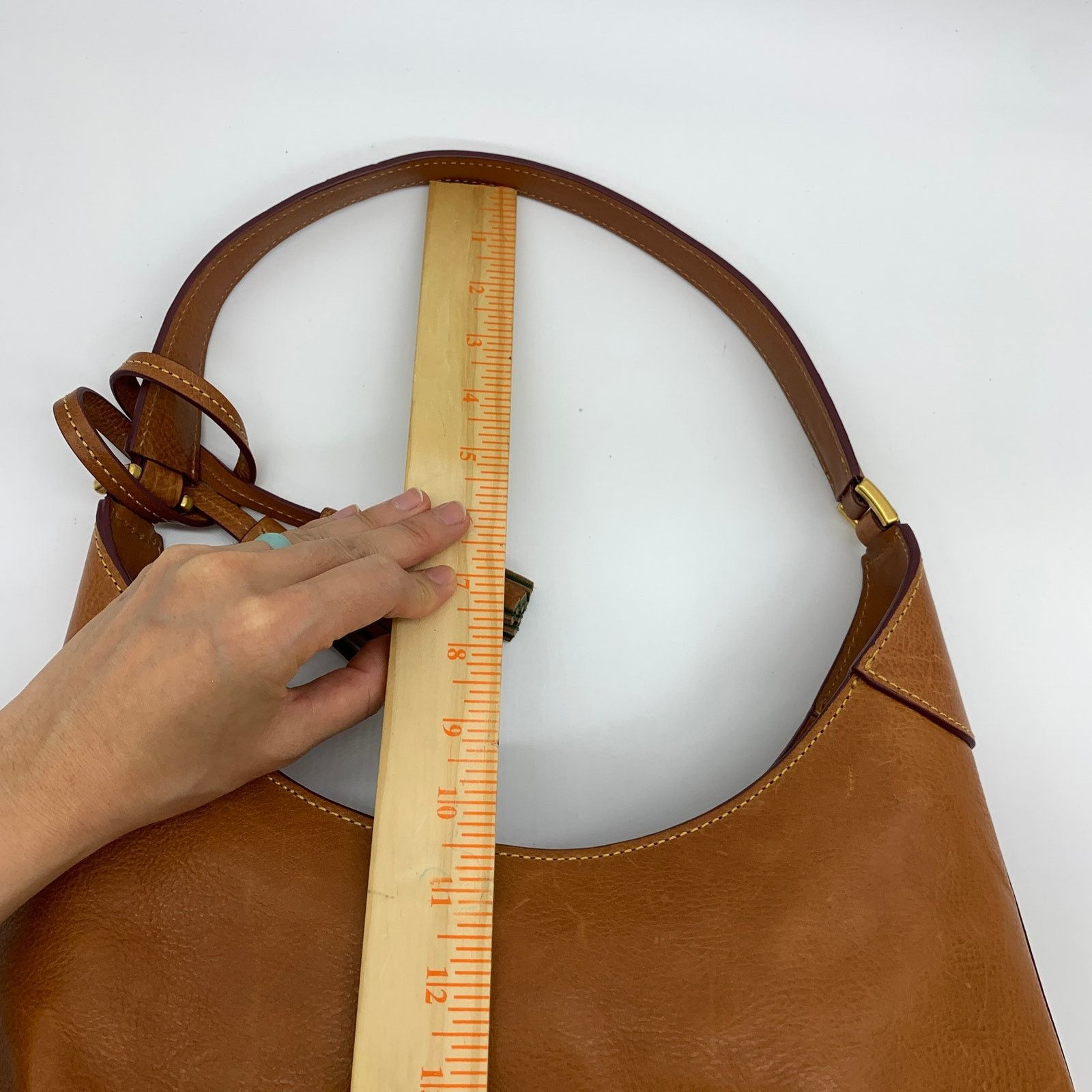 Dooney & Bourke Dooney & Bourke Hobo Shoulder Bag Florentine Leather Size ONE SIZE - 16 Thumbnail