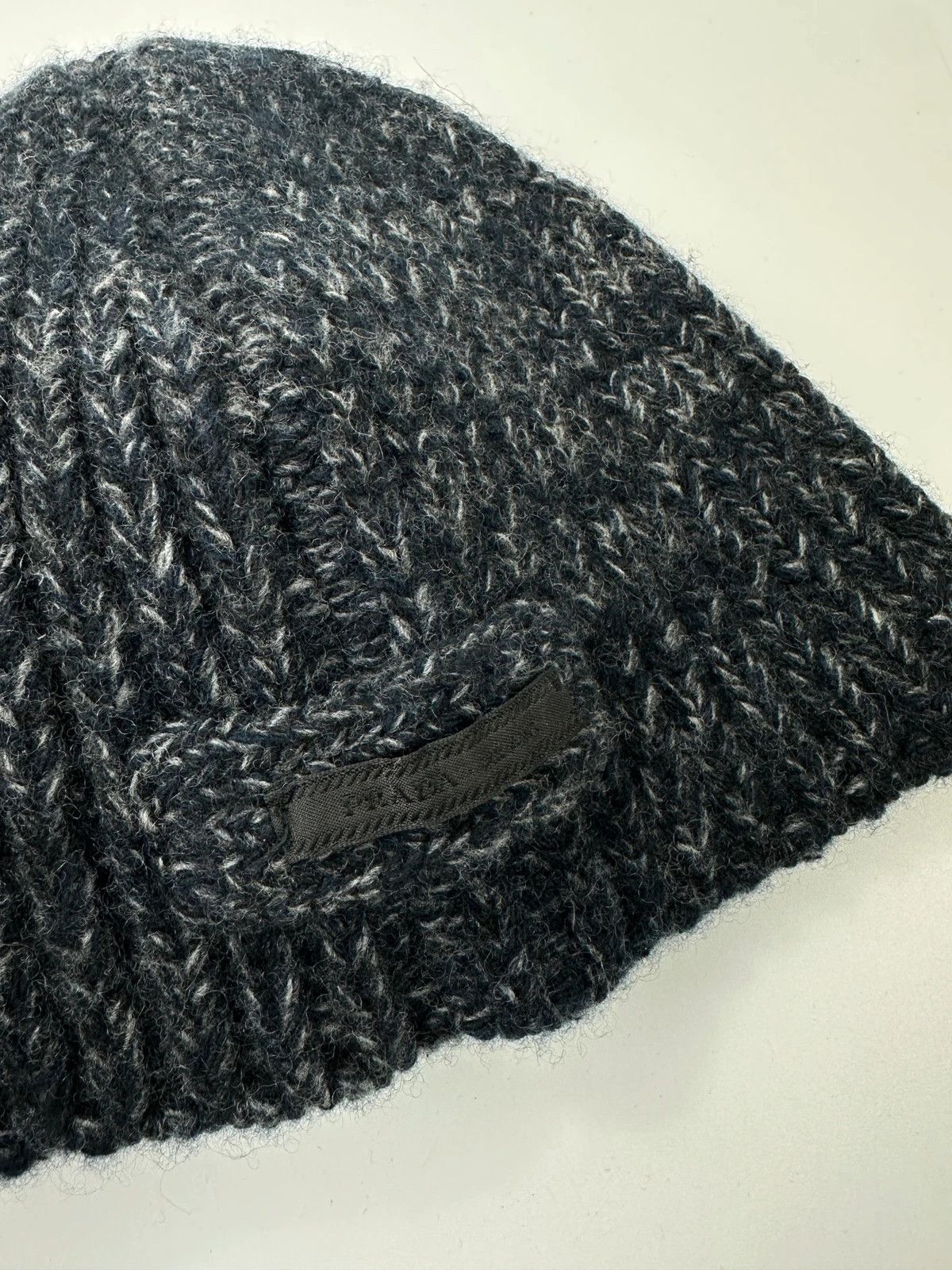 Prada Prada Milano Dark Grey Navy Wool Beanie Size ONE SIZE - 3 Thumbnail