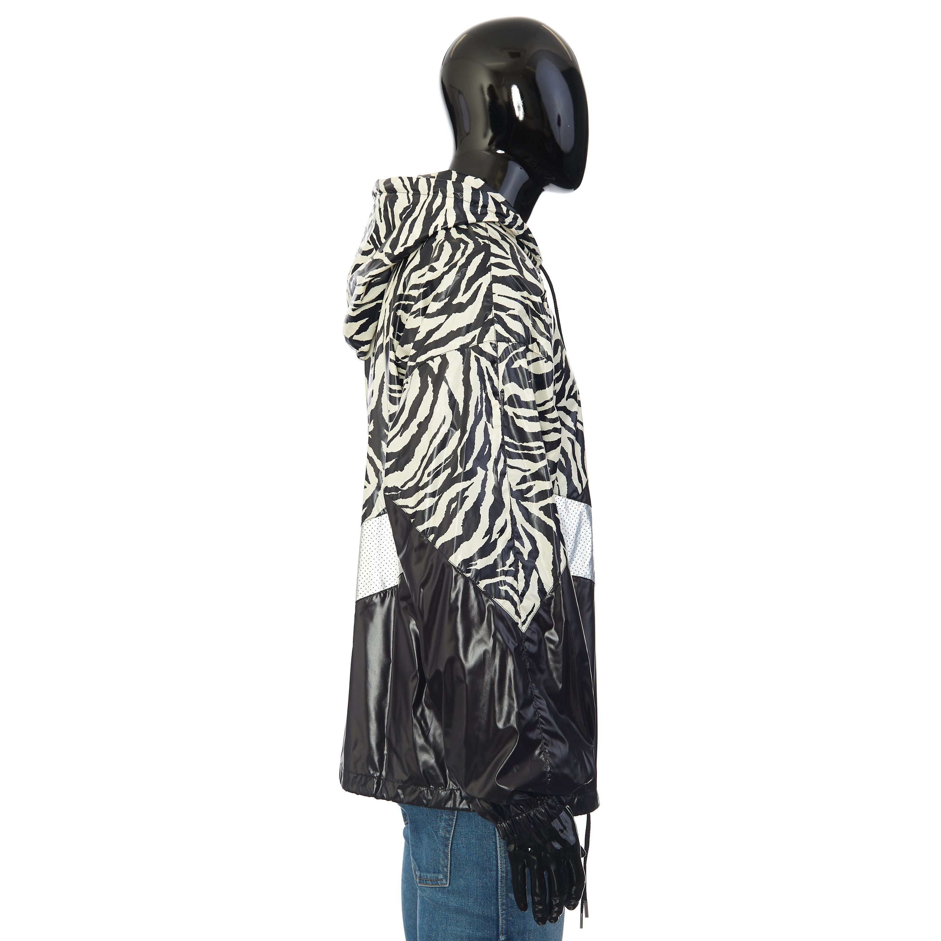 Celine Loose Cut Jacket With Zebra Look & Nylon Coating Size US M / EU 48-50 / 2 - 6 Thumbnail