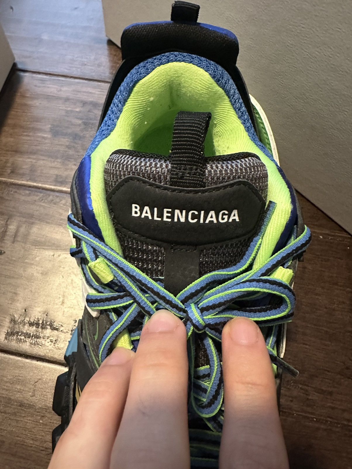 Balenciaga Balenciaga Track Green White Blue Size US 9 / EU 42 - 10 Thumbnail