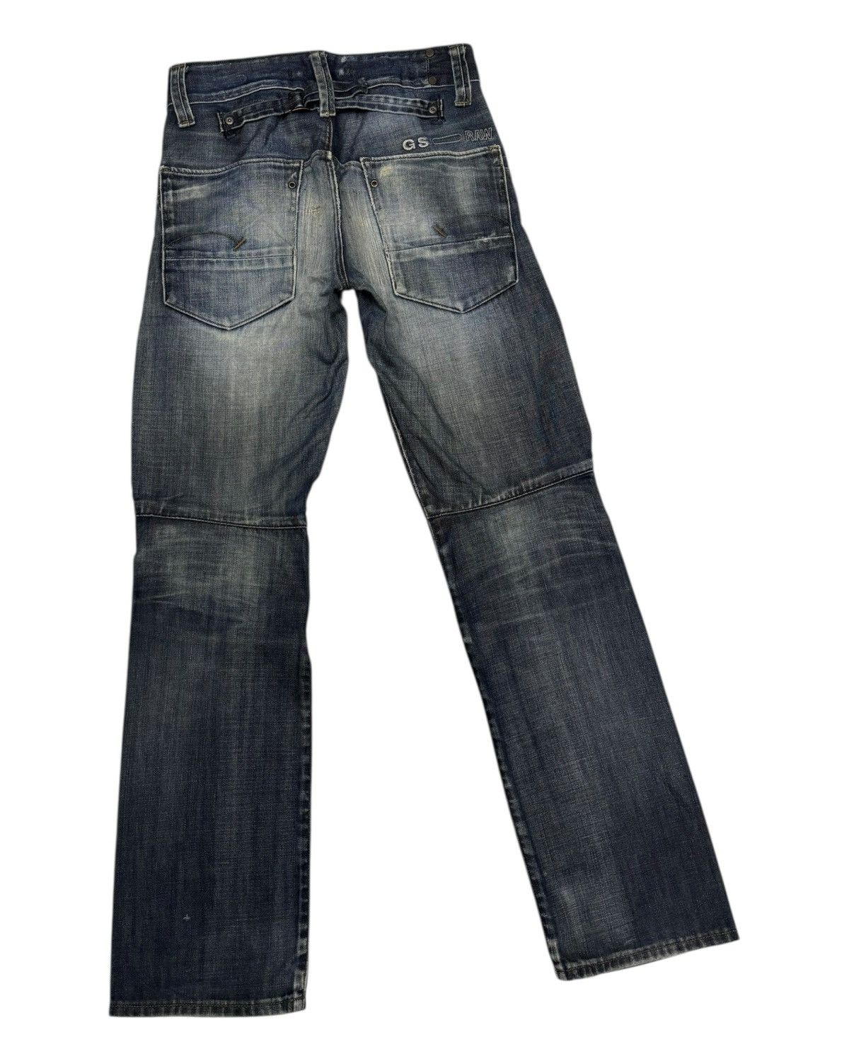 G-Star × If Six Was Nine × Le Grande Bleu (L.G.B.) G-STAR RAW BUCKLE BACK FADED DISTRESSED DENIM JEANS Size US 29 - 4 Thumbnail