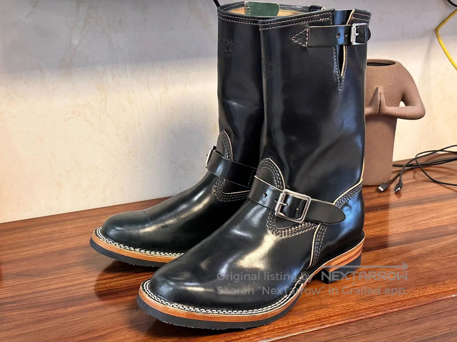 WESCO WESCO Horween Shell Cordovan Engineer Boots. Size US 9 / EU 42 - 1 Thumbnail