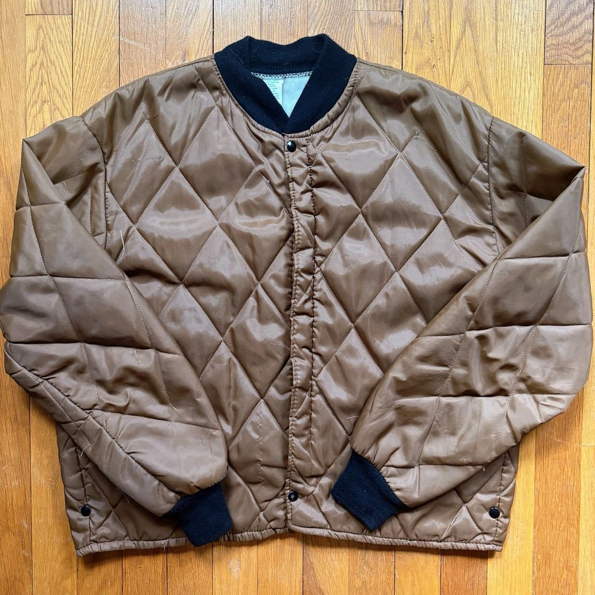 Diamond Supply Co. Vintage ASC Diamond Quilted Zip-up Puffer Liner Jacket Size US XL / EU 56 / 4 - 1 Thumbnail
