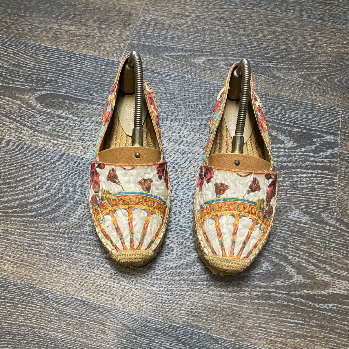 Dolce & Gabbana Dolce & Gabbana Printed Canvas Espadrilles Slip On Size US 7 / IT 37 - 2 Thumbnail