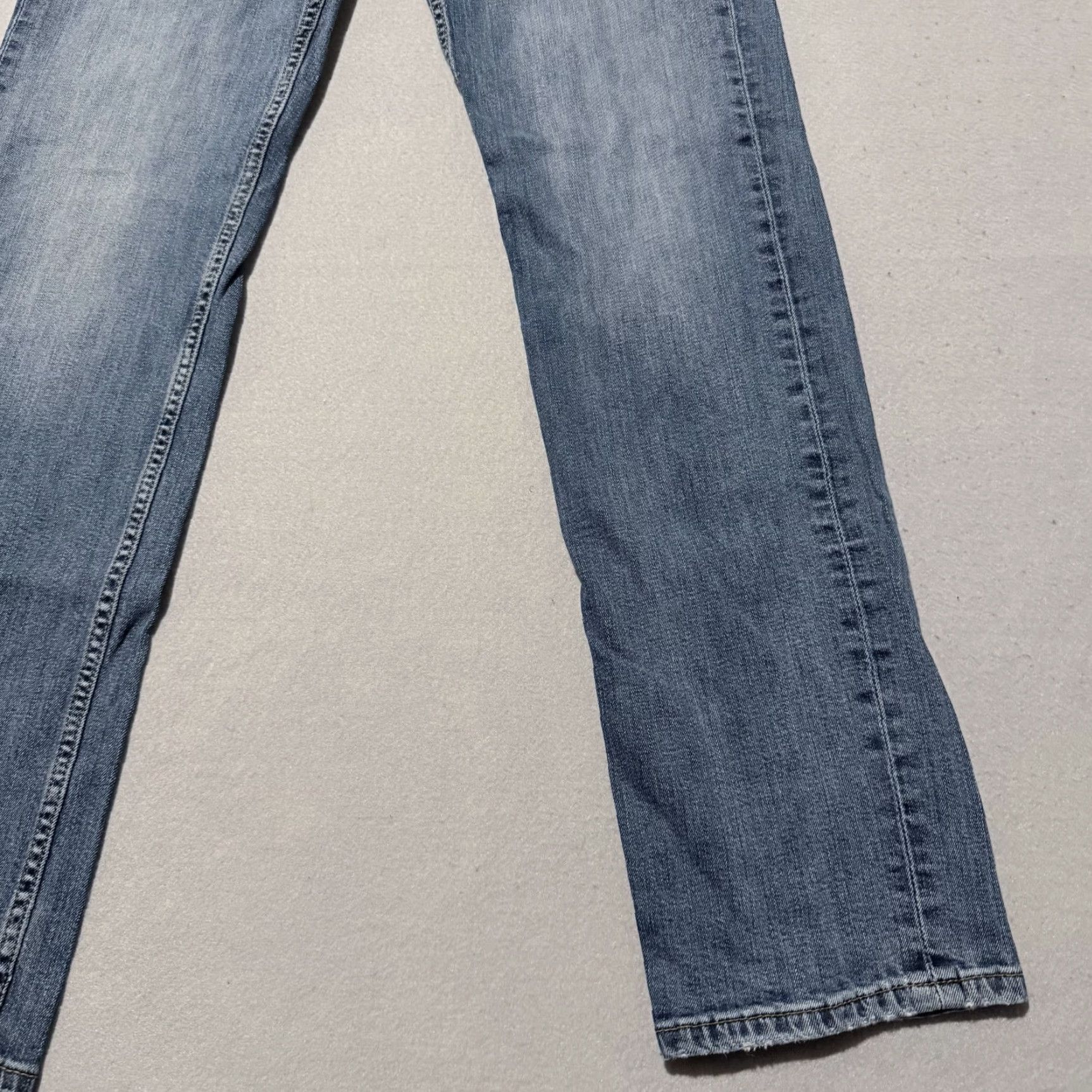 Levi's Levi's 514 Jeans Men Blue Denim Low Rise Classic Straight Fit 32x34 Distressed - Levi's Jeans Men Blue Denim 32x34 Distressed Size US 32 / EU 48 - 6 Thumbnail