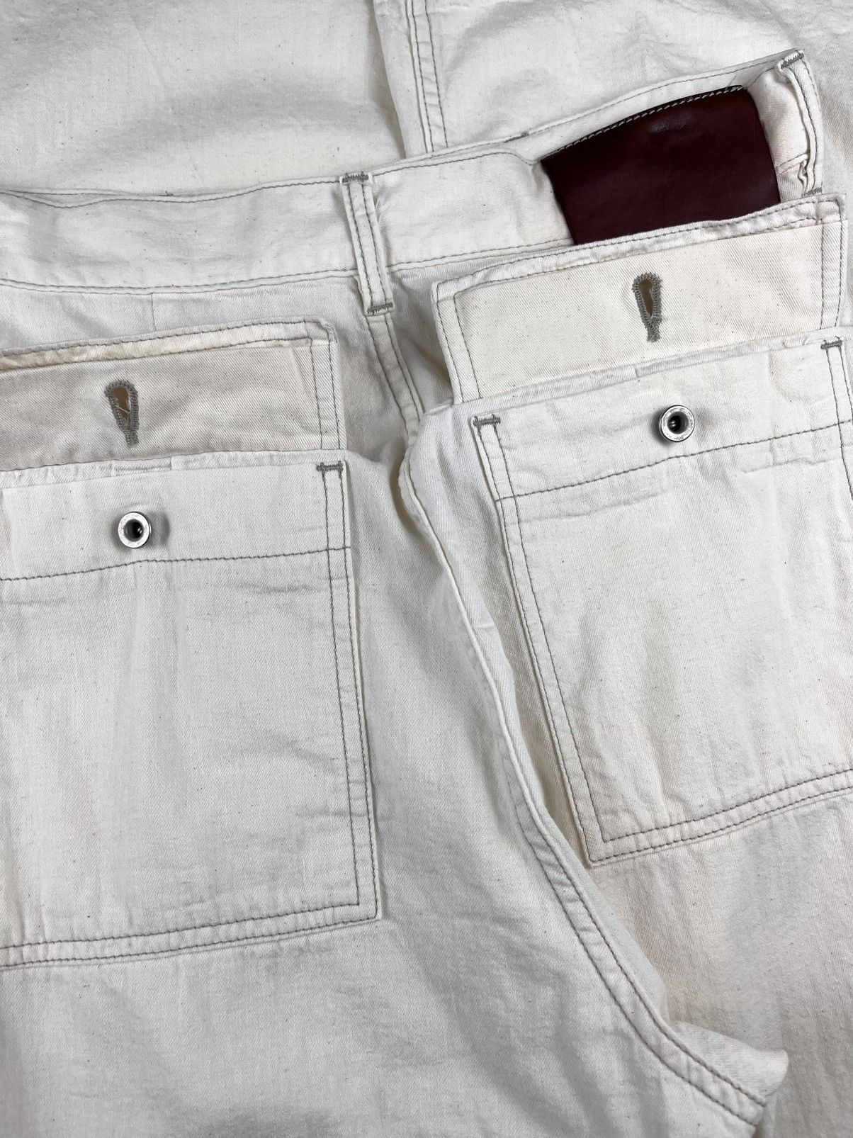 Rick Owens SS23 Rick Owens Edfu MIJ Geth Cargo Denim Jeans Wide Leg Size US 29 - 5 Thumbnail