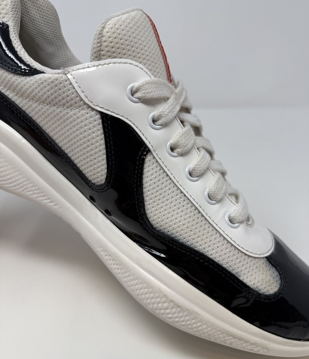 Prada Prada Americas Cup Sneaker White/Black Size US 11.5 / EU 44-45 - 10 Thumbnail