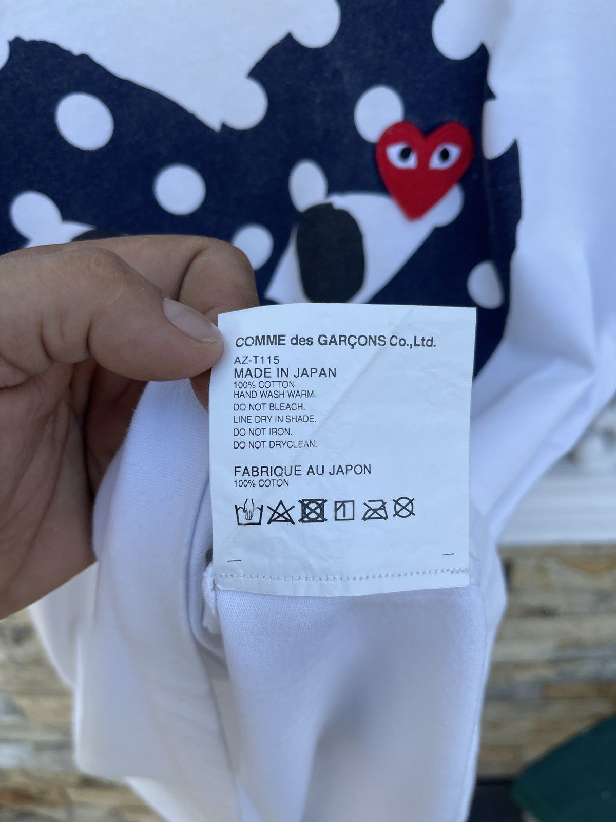 Comme des Garcons × Comme des Garcons PLAY × Comme des Garcons SHIRT Last Drop🔥Rare🔥Comme Des Garcons Play Double Heart Logo Tee Size US L / EU 52-54 / 3 - 9 Thumbnail