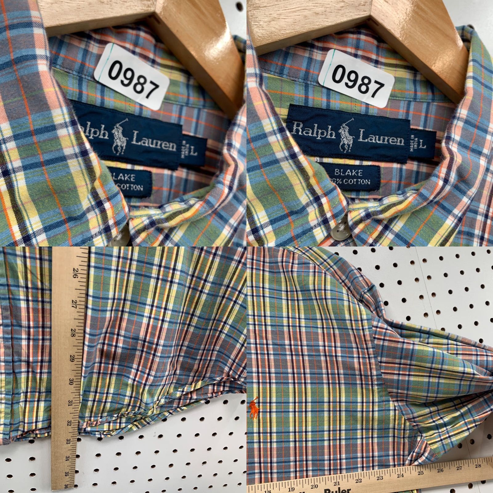 Ralph Lauren Ralph Lauren Button Down Shirt Mens Large Multicolor Plaid Blake Casual Shirt Mens Large Multicolor Plaid Blake Casual Size US L / EU 52-54 / 3 - 8 Thumbnail