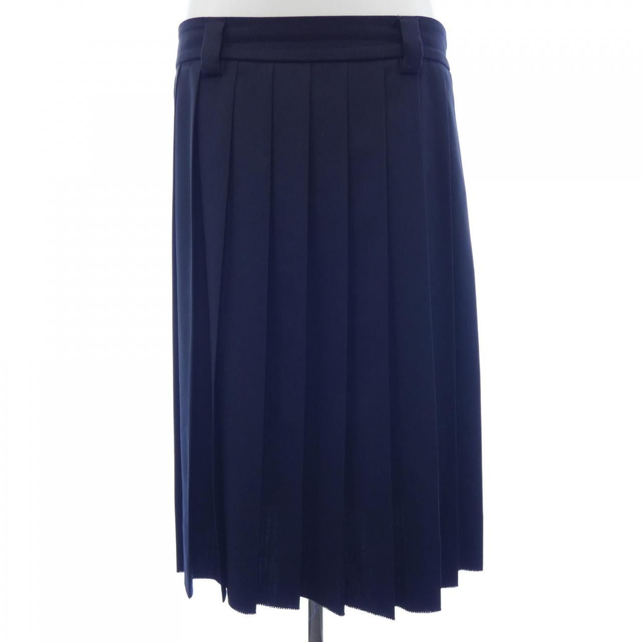 Miu Miu Miu Miu Miu Miu Pleated Batavia Skirt Textile Skirts MG2052S23211AD DUTY FREE for USA Size ONE SIZE - 1 Thumbnail