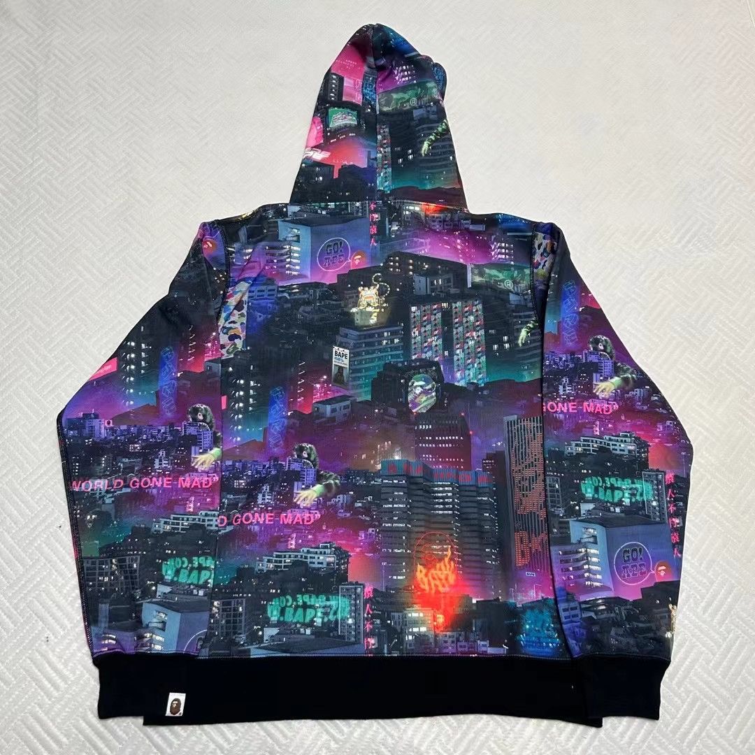 Bape LIMITED SIGHTSEEING HOODIE Size US XL / EU 56 / 4 - 2 Thumbnail
