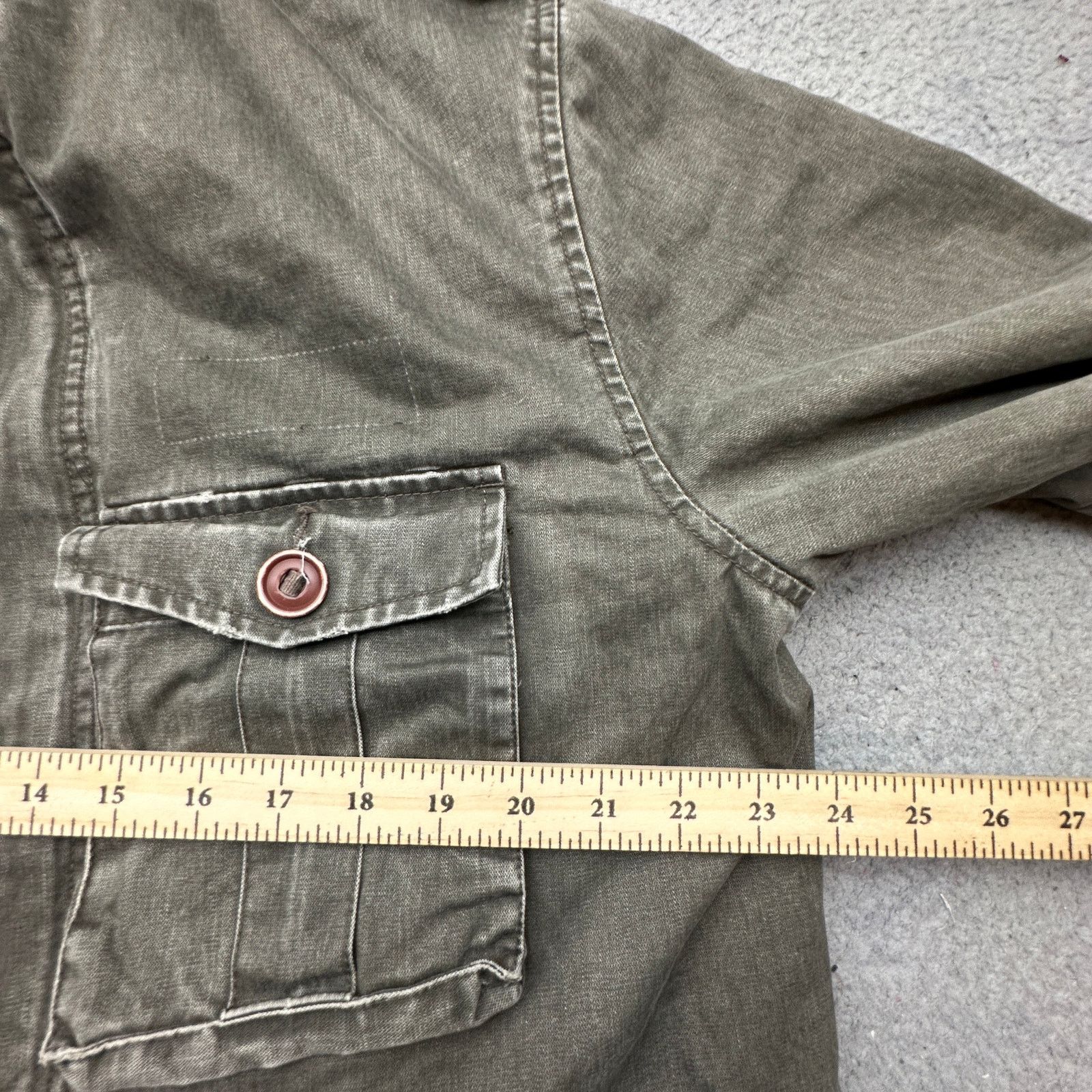 Guess Guess Jeans Military Distressed Jacket Mens Large Green M65 Size US L / EU 52-54 / 3 - 4 Thumbnail
