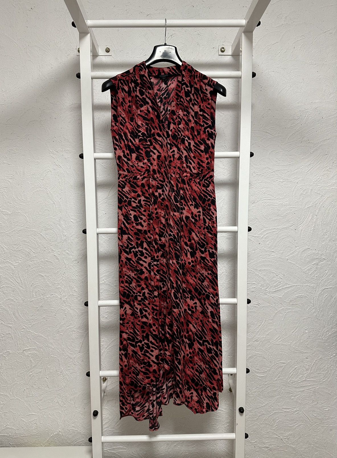 Allsaints × Dior AllSaints Red Leopard Print Dress size XS Size XS / US 0-2 / IT 36-38 - 1 Thumbnail