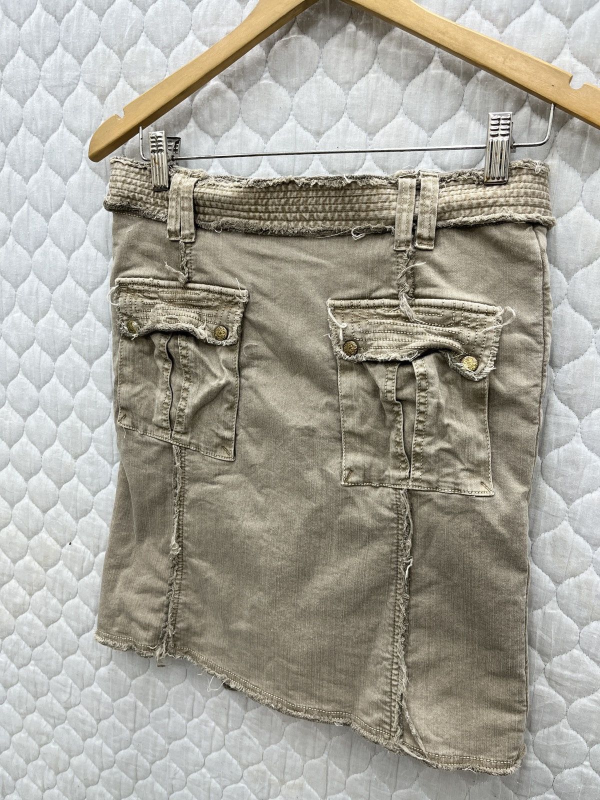 Japanese Brand 🔥🔥🔥ARCHIVE FLAMINGGO WRAP BELT SKIRTS Size 29" - 7 Thumbnail