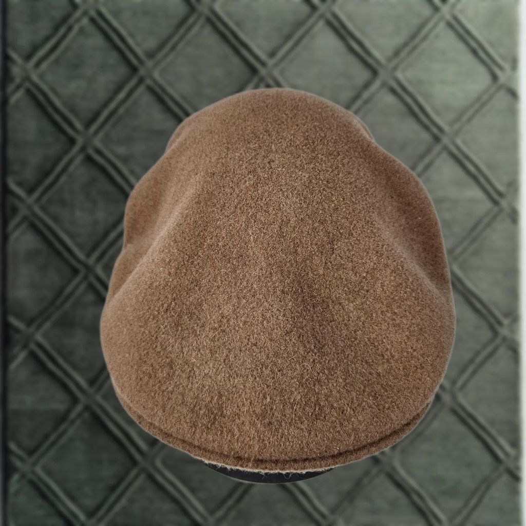 Kangol Kangol Hat Flat Cap Wool Brown Mens M Made in England Solid Classic M/L Size ONE SIZE - 1 Thumbnail