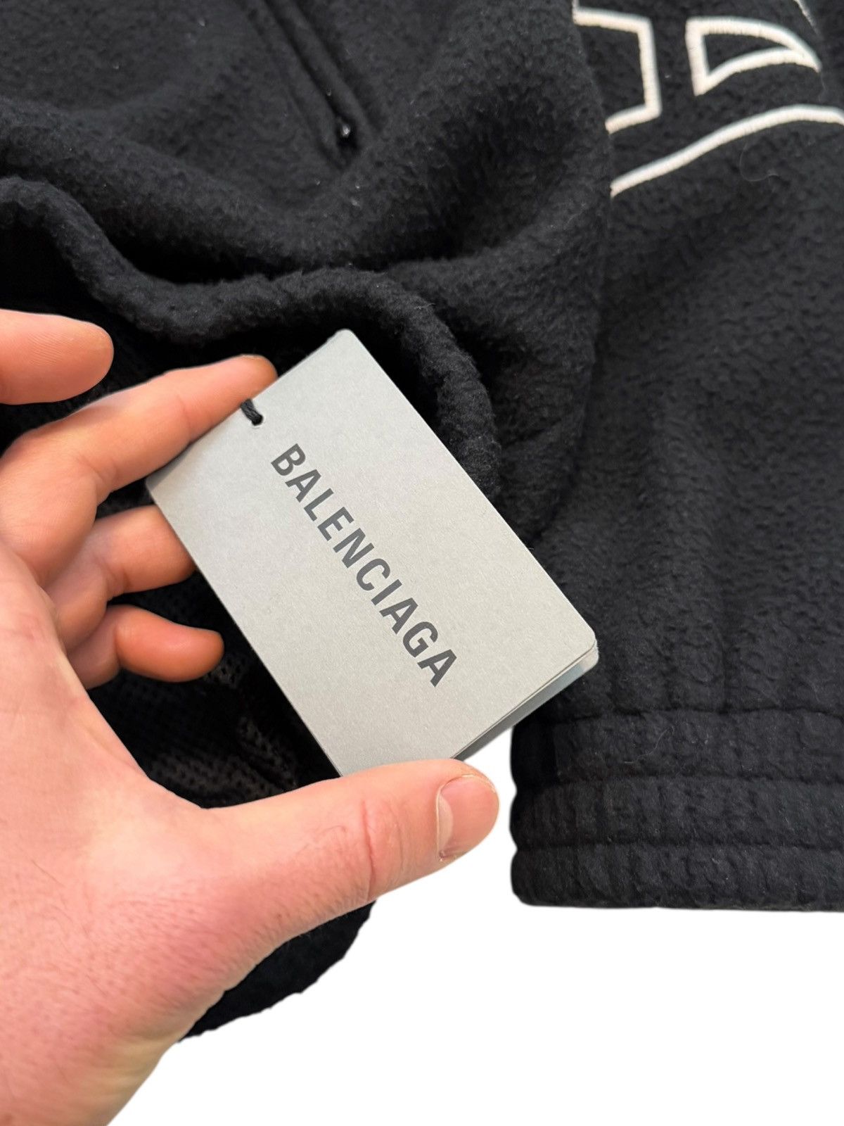 Balenciaga 2023 Fleece Oversized Letter Logo Track Jacket Embroidered Size US M / EU 48-50 / 2 - 9 Thumbnail