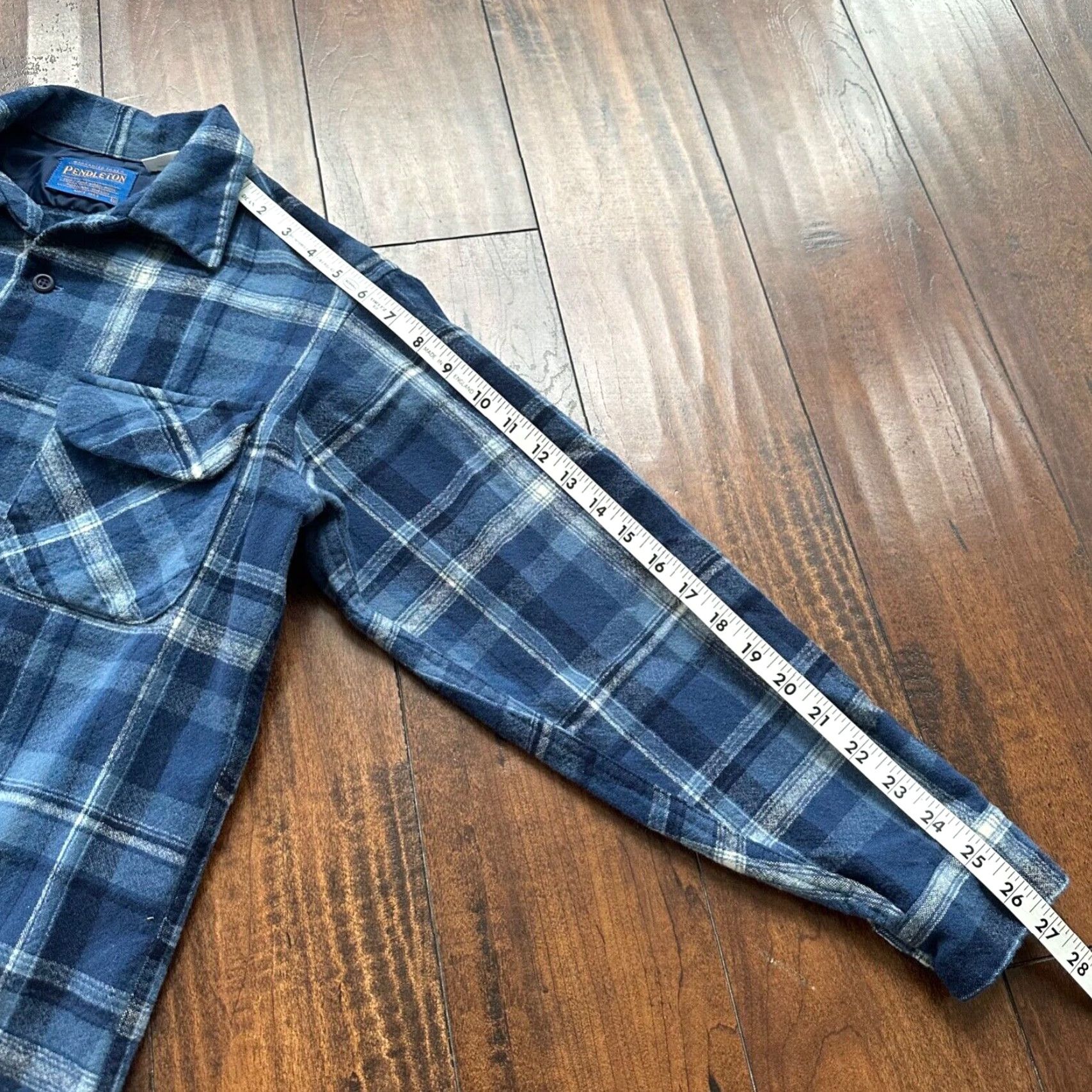 Pendleton VINTAGE Pendleton Board Shirt Mens M Blue Virgin Wool Flannel Button-Up Plaid All Seasons Outdoor Retro Size US M / EU 48-50 / 2 - 6 Thumbnail
