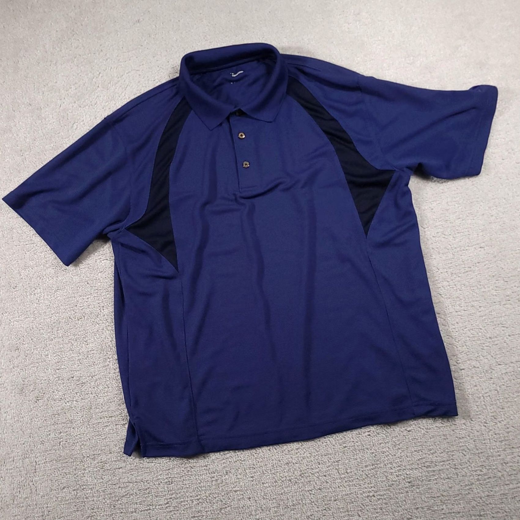 Vintage Grand Slam Polo Shirt Mens Large Golf Tennis Classic Blue Polo Short Sleeve Moisture Wicking Breathable Performance Size US L / EU 52-54 / 3 - 2 Thumbnail