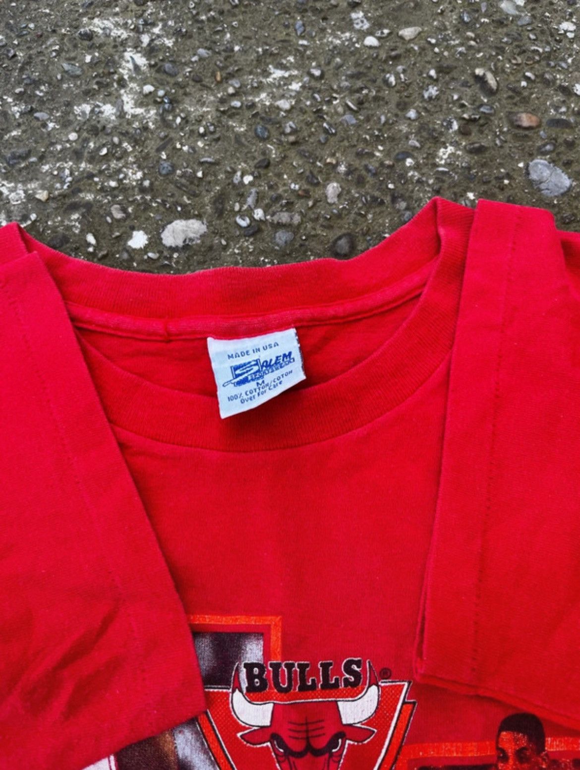 NBA × Vintage Vintage 1990 Salem Chicago Bulls Michael Jordan T Shirt Size US M / EU 48-50 / 2 - 5 Thumbnail
